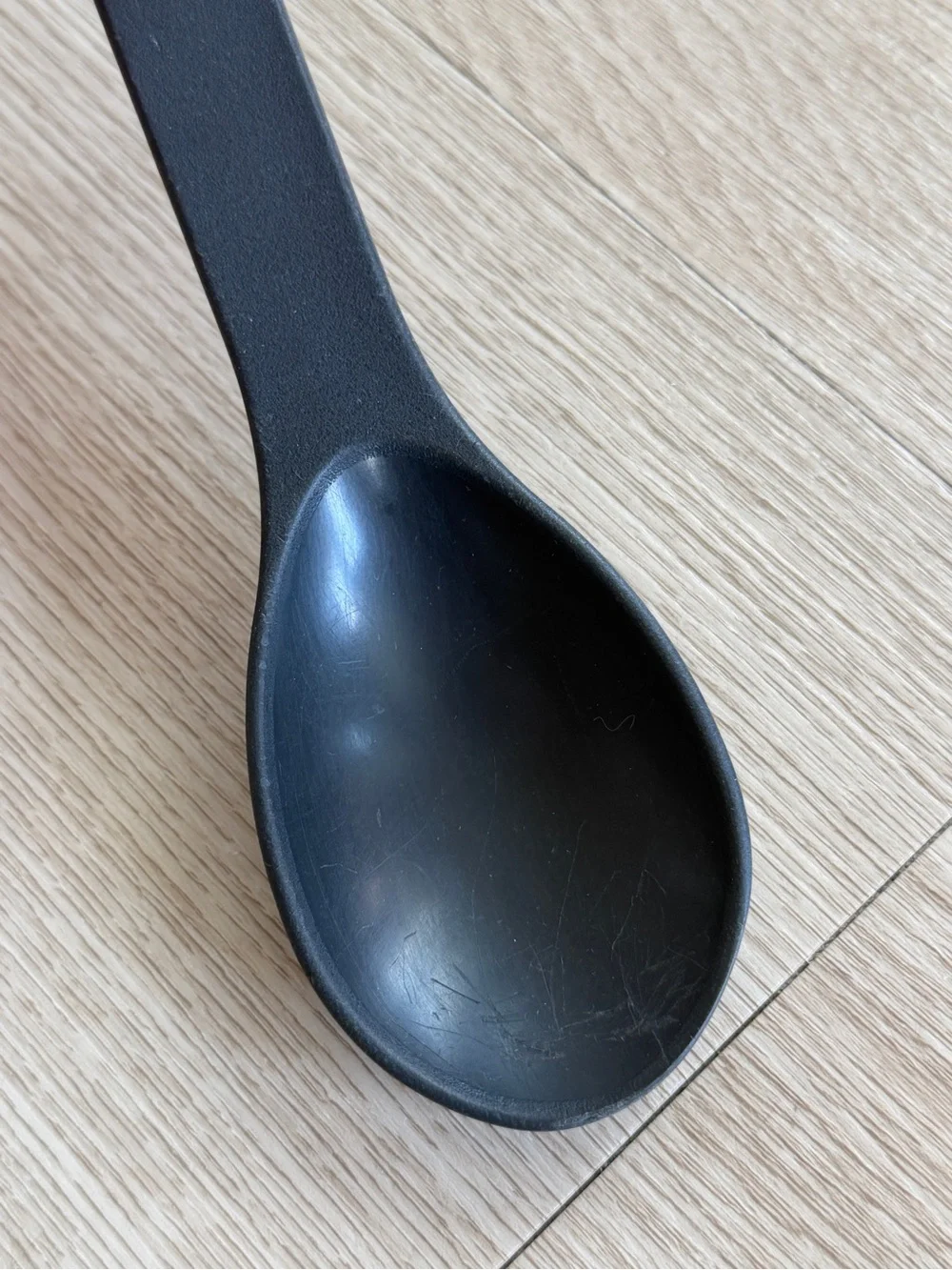 Vintage Rubbermaid Nylon Black Serving Basting Solid Spoon Black 1973 USA 13”